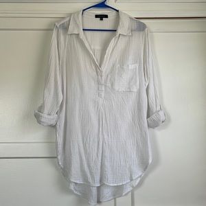 Sanctuary White Collared Top